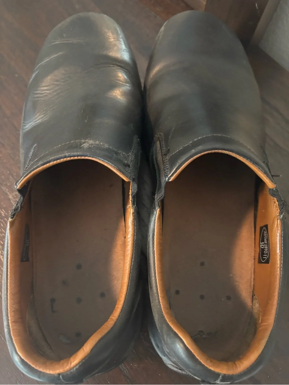 Red Wing 8700 Black Leather Slip On Work Shoes Mens 12 E2 Wide